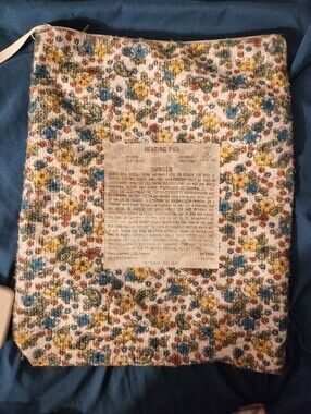 70’s Green Flower/paisley Retro Heating Pad Cover Vintage Electric Pad Insert